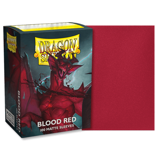 producto-ds-matte-blood-red Dragon Shield Sleeves – Mate: Blood Red 100CT