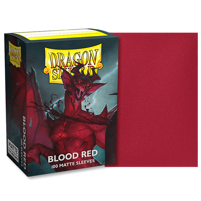 Dragon Shield Sleeves – Mate: Blood Red 100CT: imagen 1